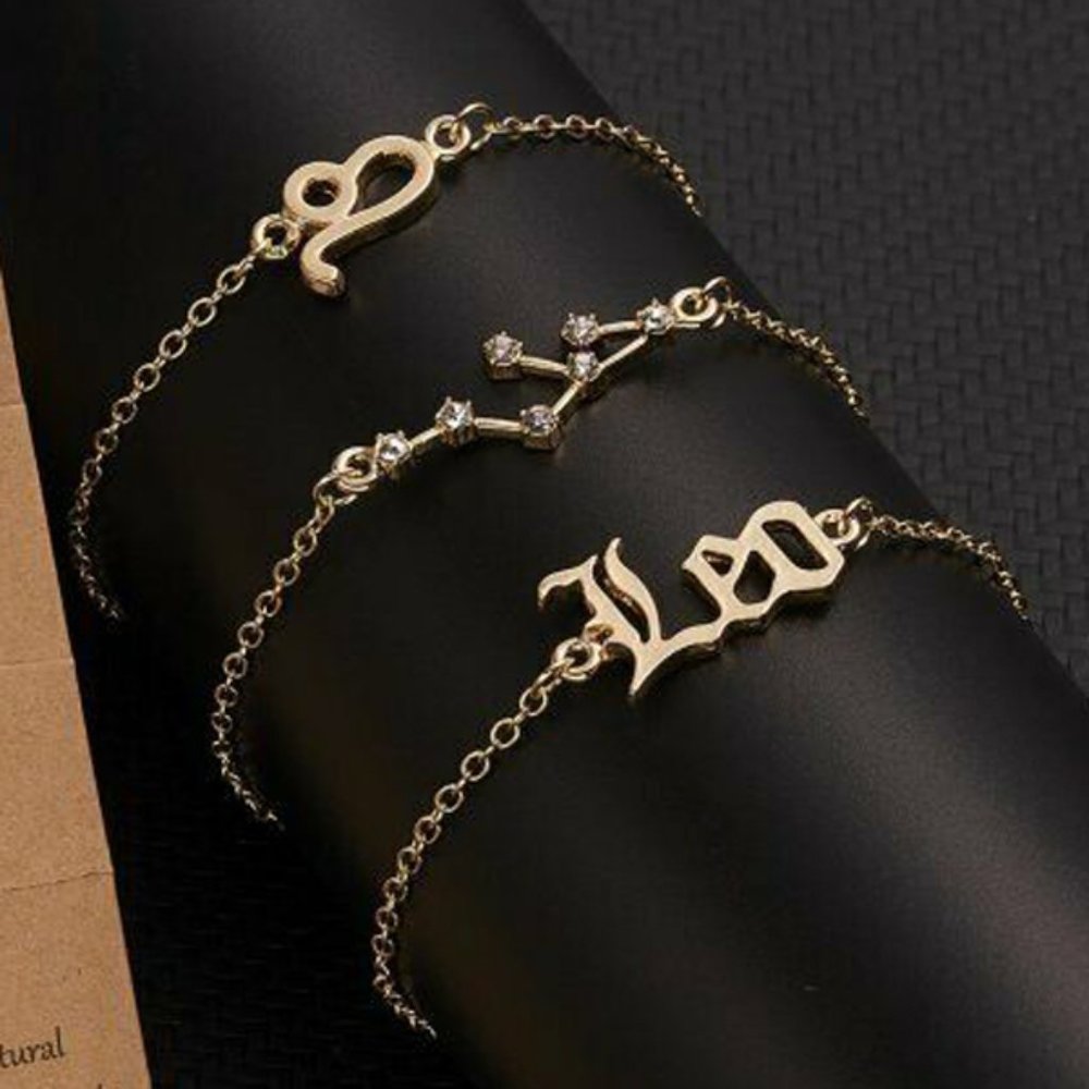 🆕Leo 3-Piece Dainty Layer Chain Bracelets